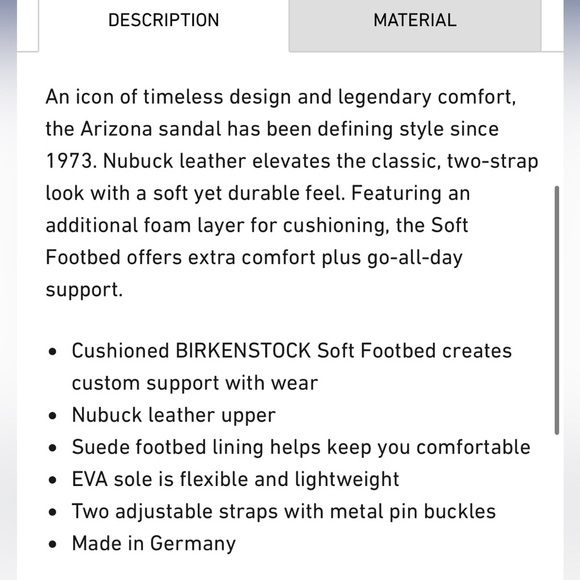 Birkenstock Arizona Big Buckle Nubuck Leather Size 8 NWT - Picture 2 of 13